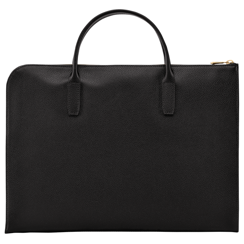 Longchamp Le Foulonné Maletín S Cuero - Negro