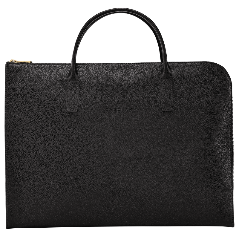 Longchamp Le Foulonné Maletín S Cuero - Negro