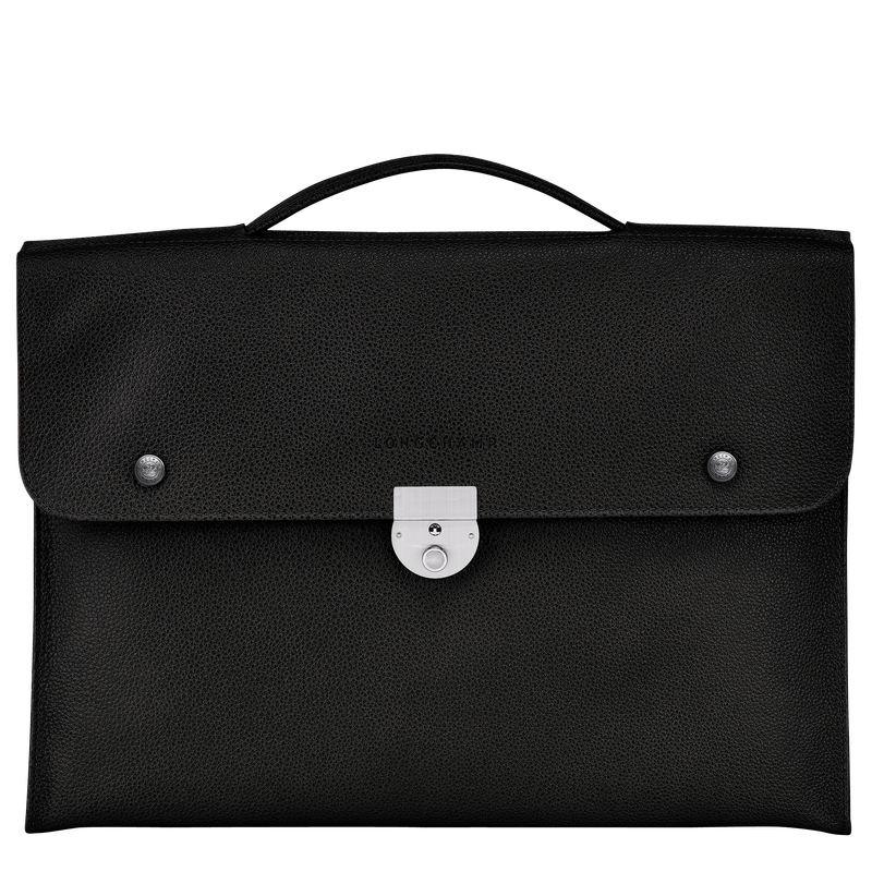 Longchamp Le Foulonné Maletín S Cuero - Negro