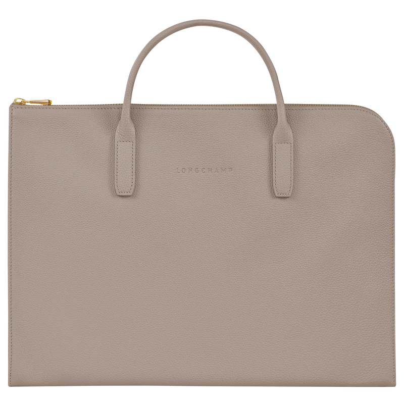 Longchamp Le Foulonné Maletín S Cuero - Tórtola