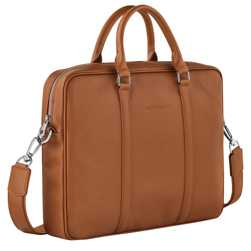 Longchamp Le Foulonné Maletín XS Cuero - Caramelo