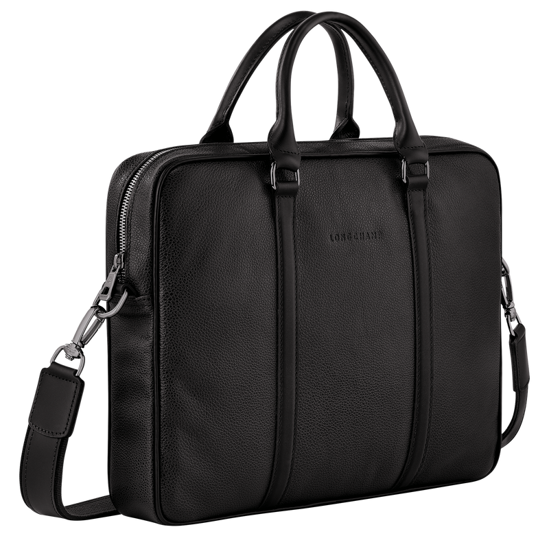 Longchamp Le Foulonné Maletín XS Cuero - Negro