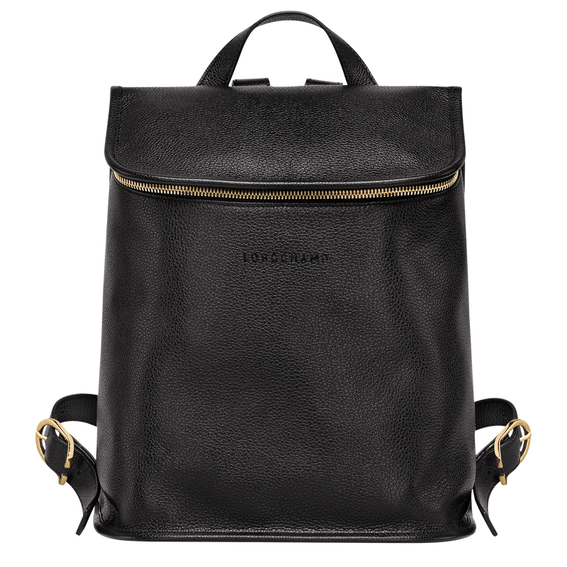Longchamp Le Foulonné Mochila Cuero - Negro