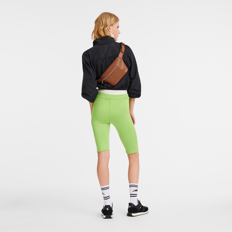 Longchamp Le Foulonné Riñonera M Cuero - Caramelo