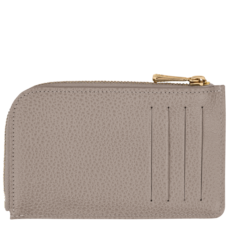 Longchamp Le Foulonné Tarjetero Cuero - Tórtola