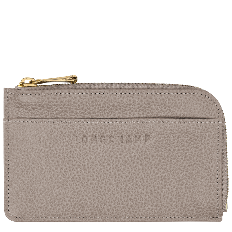 Longchamp Le Foulonné Tarjetero Cuero - Tórtola