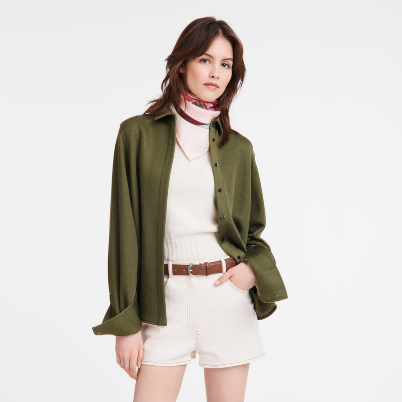 Longchamp Le Pliage Cinturón De Mujer Cuero - Coñac