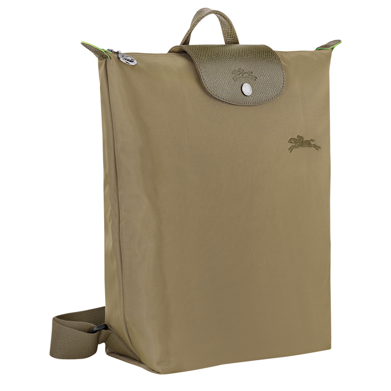 Longchamp Le Pliage Green Mochila M Tela - Alcachofa