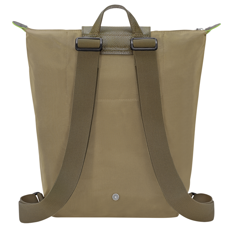 Longchamp Le Pliage Green Mochila M Tela - Alcachofa
