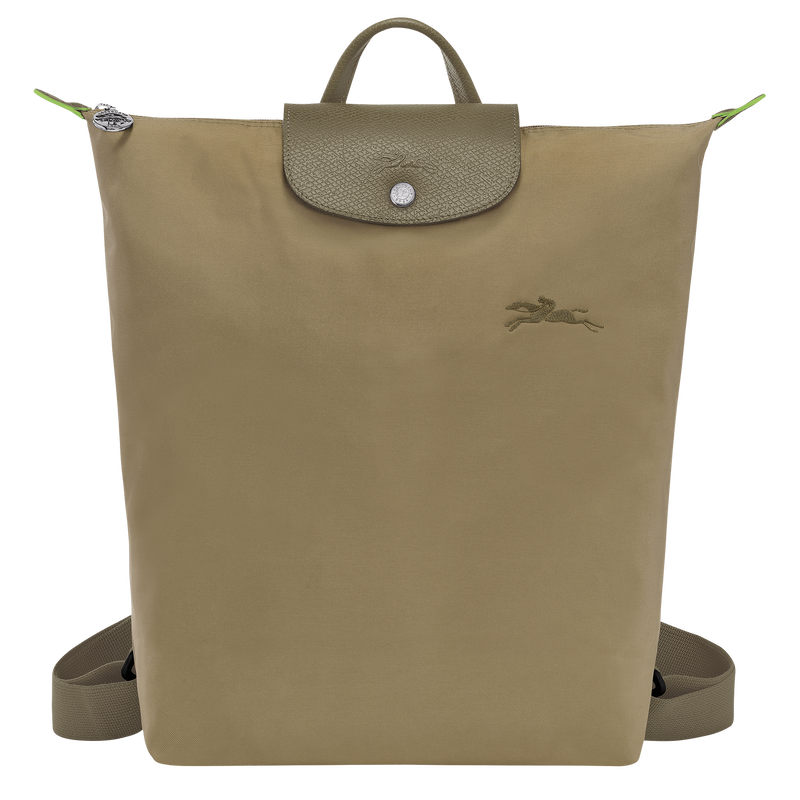 Longchamp Le Pliage Green Mochila M Tela - alcachofa