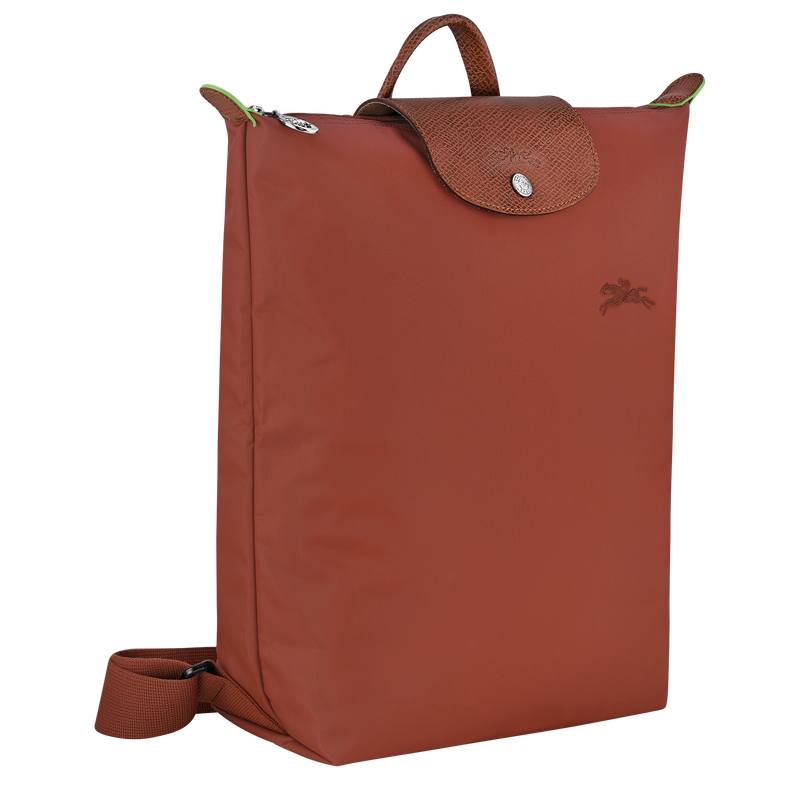 Longchamp Le Pliage Green Mochila M Tela - Castaño