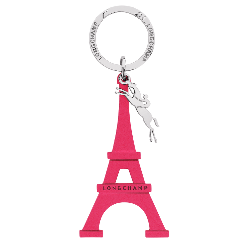 Longchamp Le Pliage Original Llaveros Cuero - Rosa