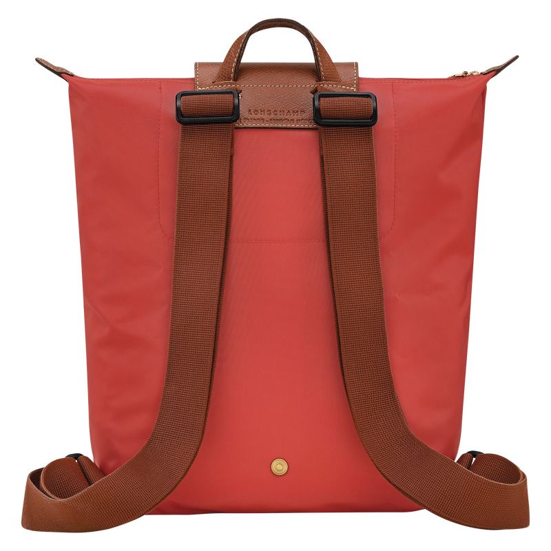 Longchamp Le Pliage Original Mochila M Tela - Tomate