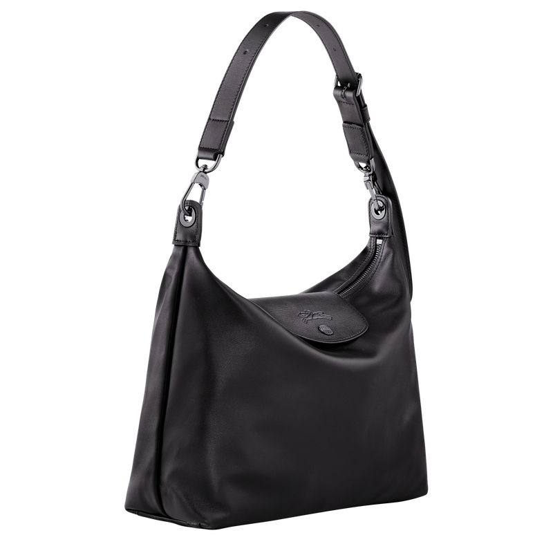 Longchamp Le Pliage Xtra Bolso Hobo M Cuero - Negro