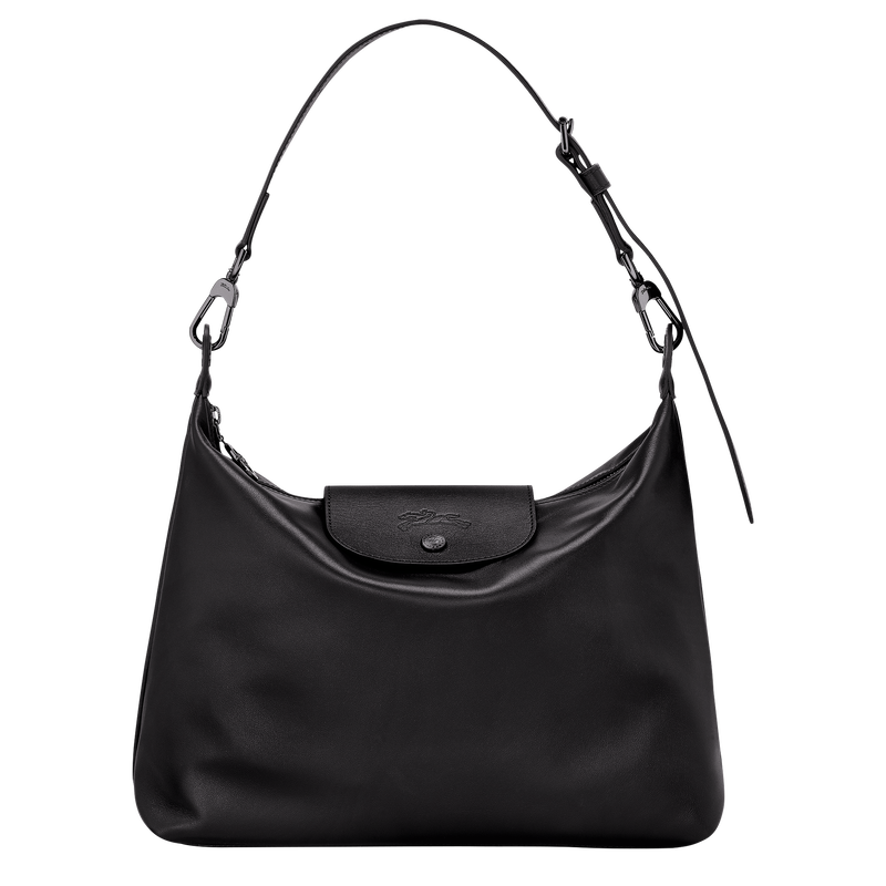 Longchamp Le Pliage Xtra Bolso Hobo M Cuero - Negro