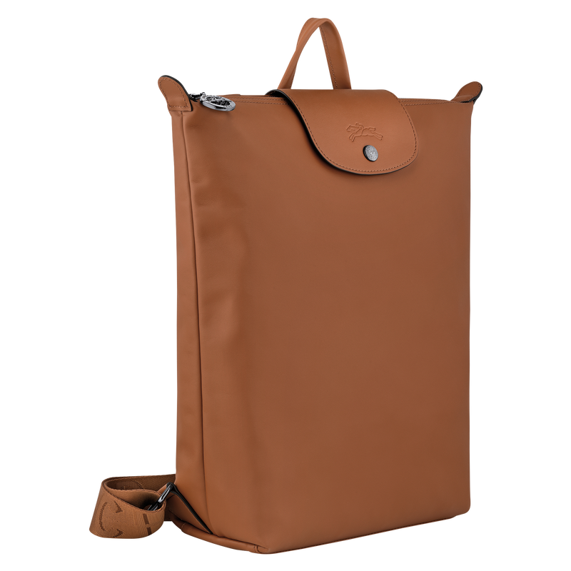 Longchamp Le Pliage Xtra Mochila M Cuero - Coñac