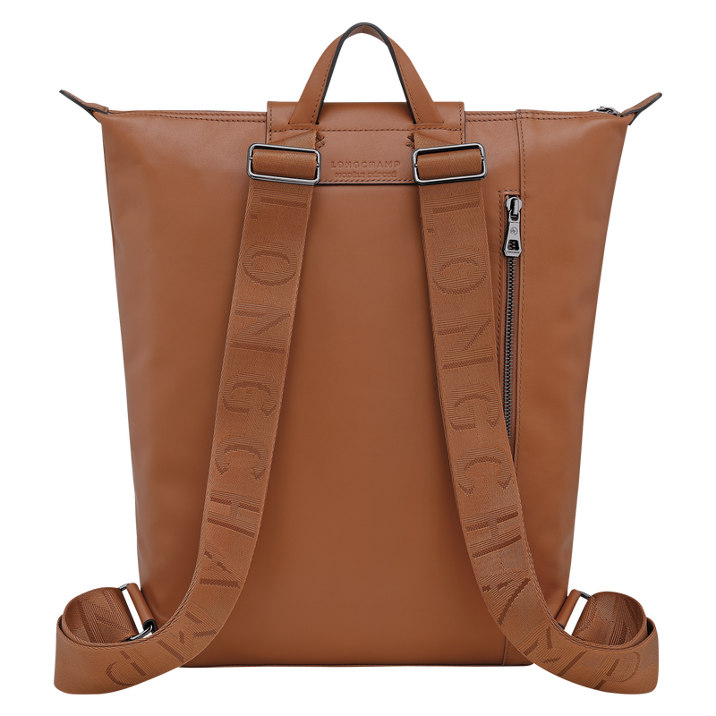 Longchamp Le Pliage Xtra Mochila M Cuero - Coñac