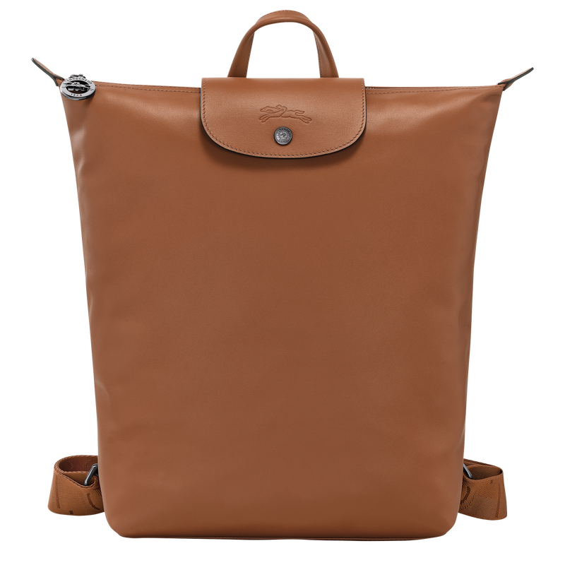 Longchamp Le Pliage Xtra Mochila M Cuero - Coñac