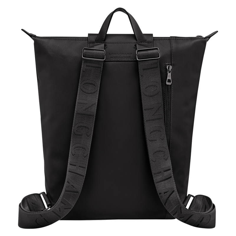 Longchamp Le Pliage Xtra Mochila M Cuero - Negro