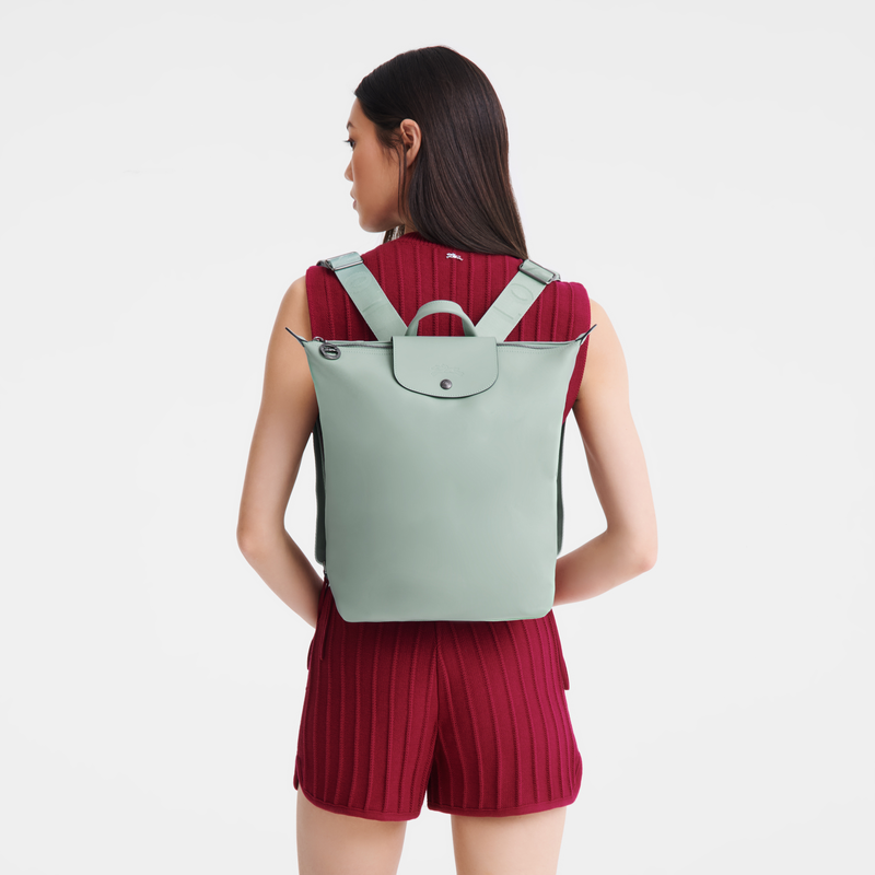 Longchamp Le Pliage Xtra Mochila M Cuero - Verbena