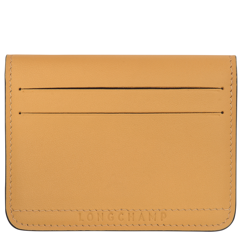 Longchamp Le Pliage Xtra Tarjetero Cuero - Miel