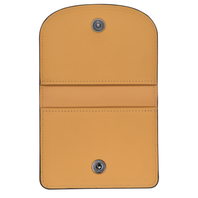 Longchamp Le Pliage Xtra Tarjetero Cuero - Miel