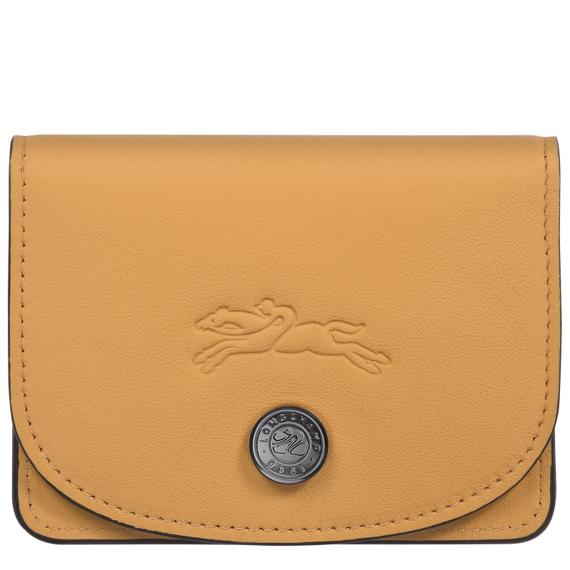 Longchamp Le Pliage Xtra Tarjetero Cuero - Miel