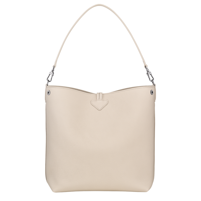 Longchamp Le Roseau Bolso De Hombro M Cuero - Papel