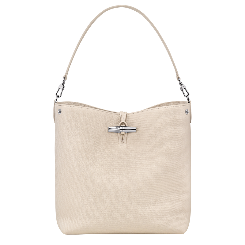 Longchamp Le Roseau Bolso de hombro M Cuero - Papel