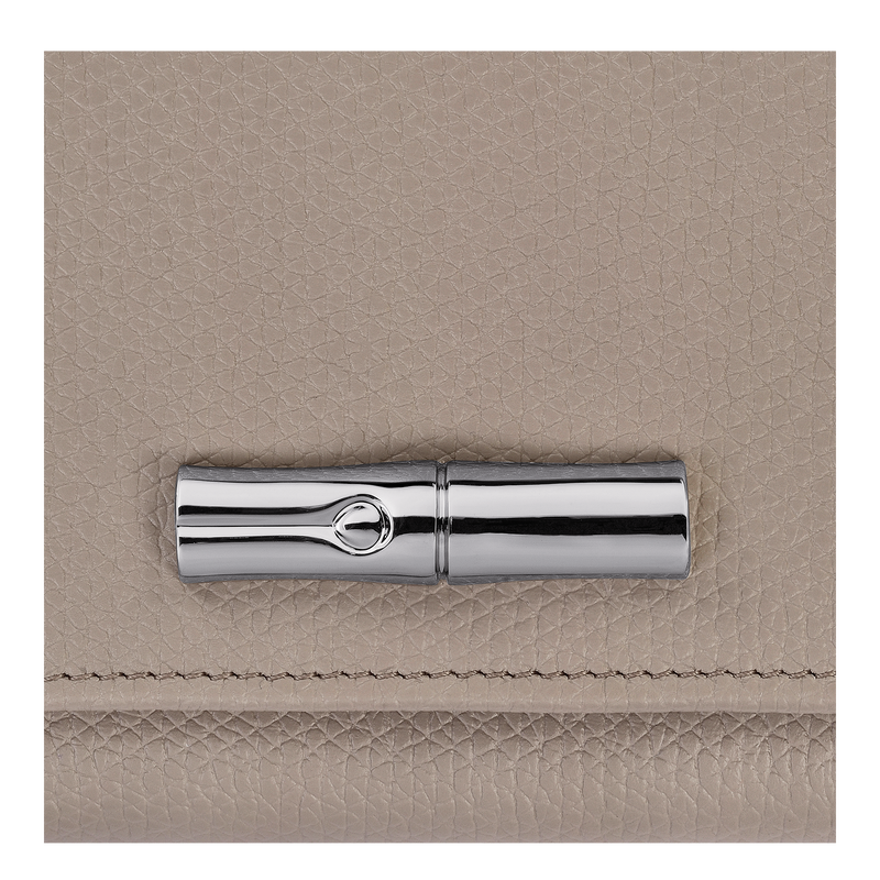 Longchamp Le Roseau Cartera Cuero - Arcilla