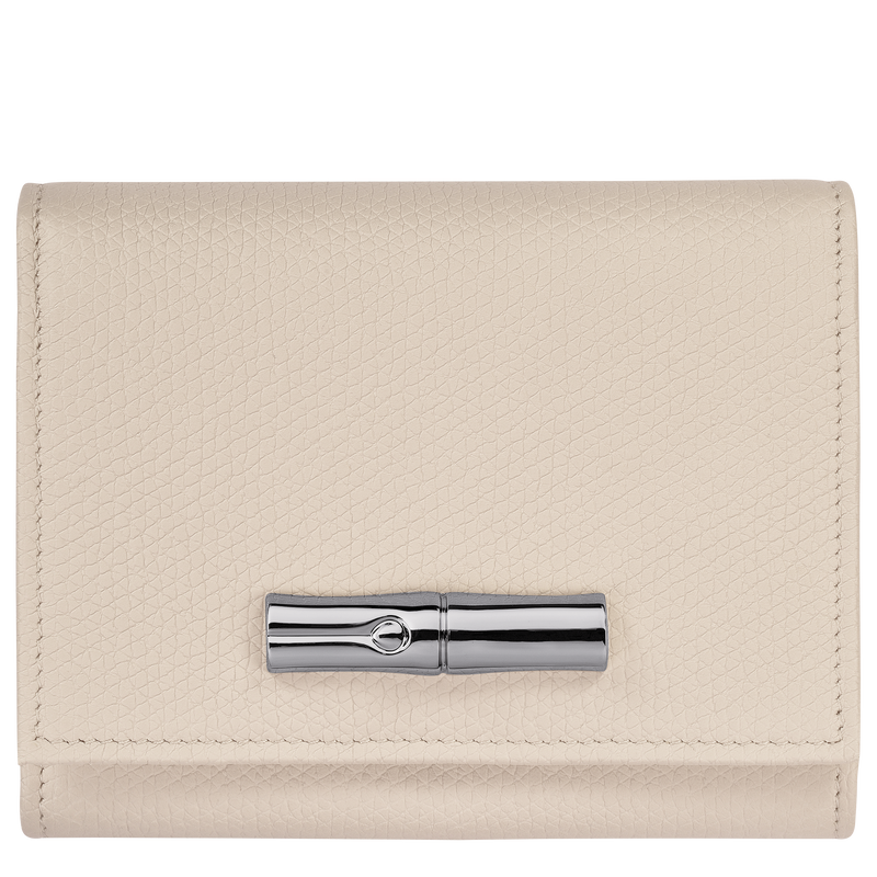 Longchamp Le Roseau Cartera Cuero - Papel