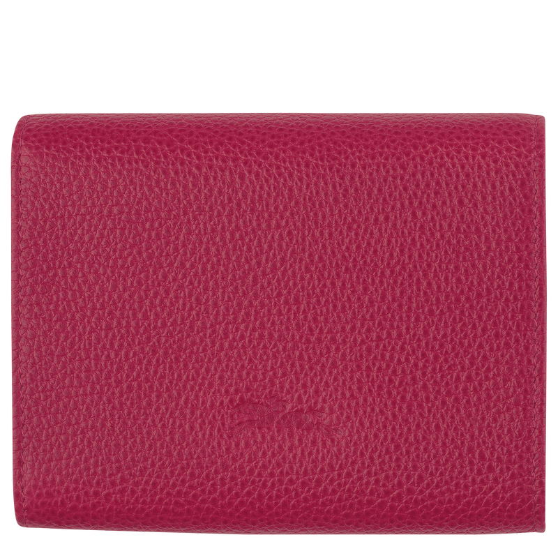 Longchamp Le Roseau Cartera Cuero - Remolacha