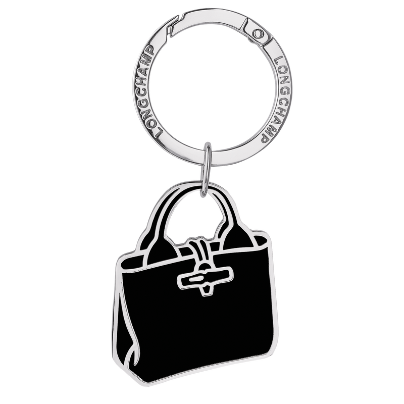 Longchamp Le Roseau Llaveros Metal - Negro