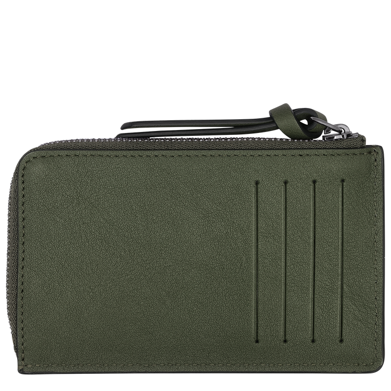 Longchamp Longchamp 3D Tarjetero Cuero - Caqui