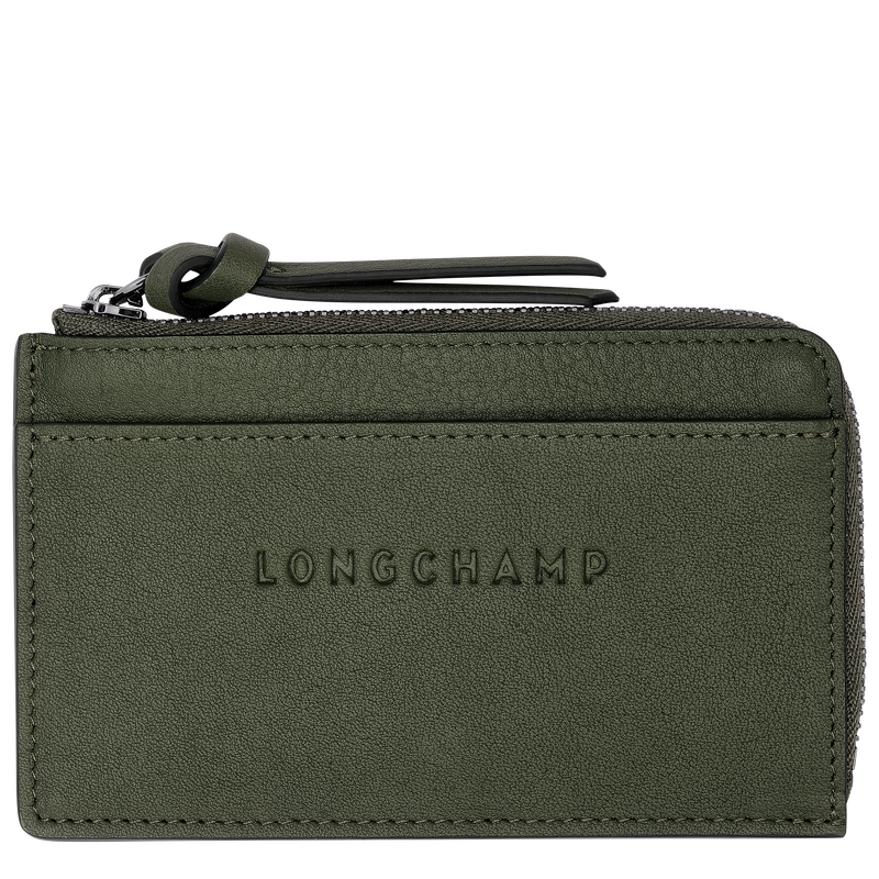 Longchamp Longchamp 3D Tarjetero Cuero - Caqui