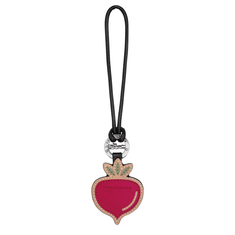 Longchamp Longcharm Llaveros Cuero - Remolacha