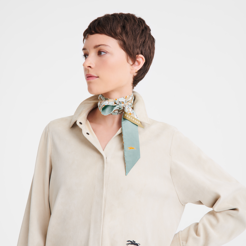 Longchamp Origami Le Pliage Banda Seda - Verbena