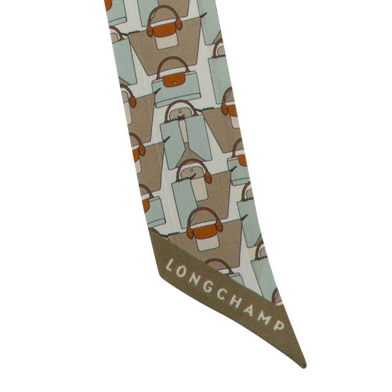 Longchamp Origami Le Pliage Banda Seda - Verbena