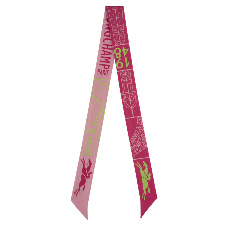 Longchamp Torre Eiffel 1948 Banda Seda - Rosa