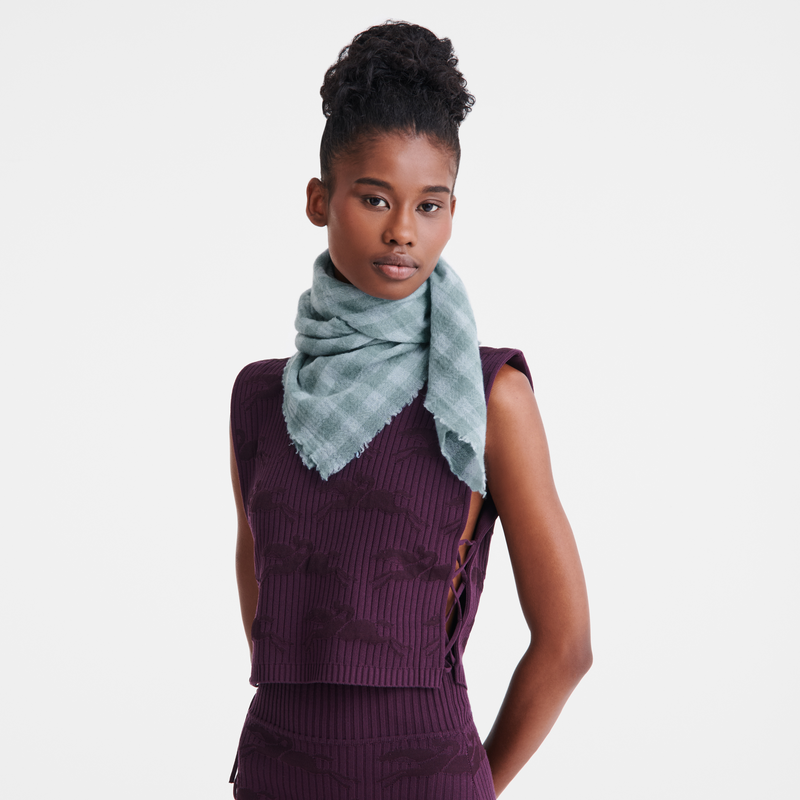 Longchamp Vichy De Verano Estolas Cachemir - Verbena