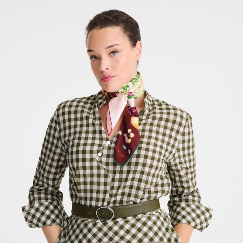 Longchamp Más Allá Del Jardín Pañuelo De Seda 90 Seda - Multicolor