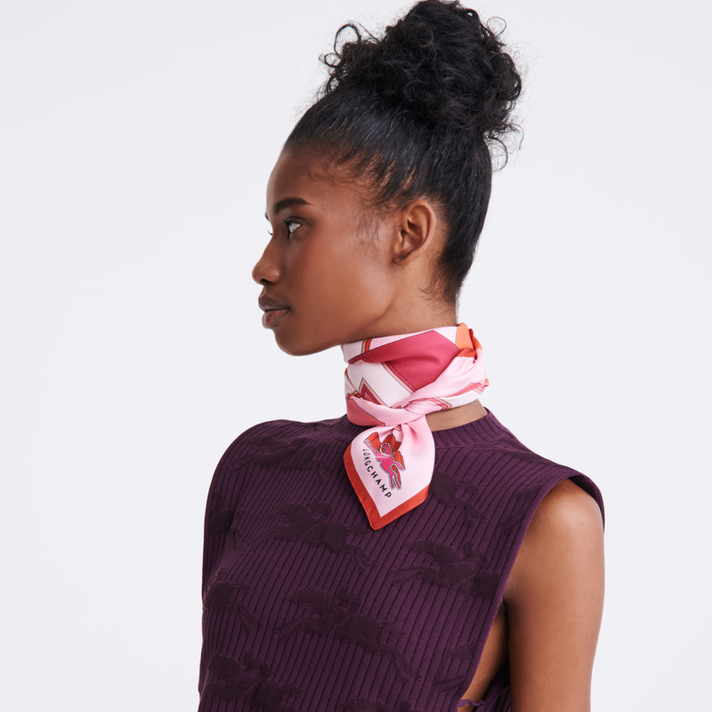 Longchamp Universidad Longchamp Pañuelo De Seda 70 Seda - Bailarina