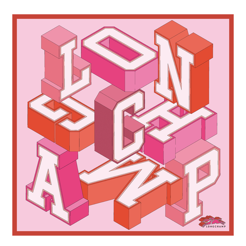 Longchamp Universidad Longchamp Pañuelo de seda 70 Seda - Bailarina