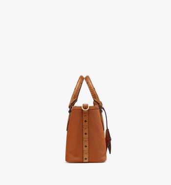 MCM Aren Shopper In Recycled Nylon And Monogram Print Leather