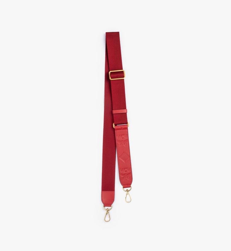 MCM Aren Webbing Shoulder Strap In Monogram Leather