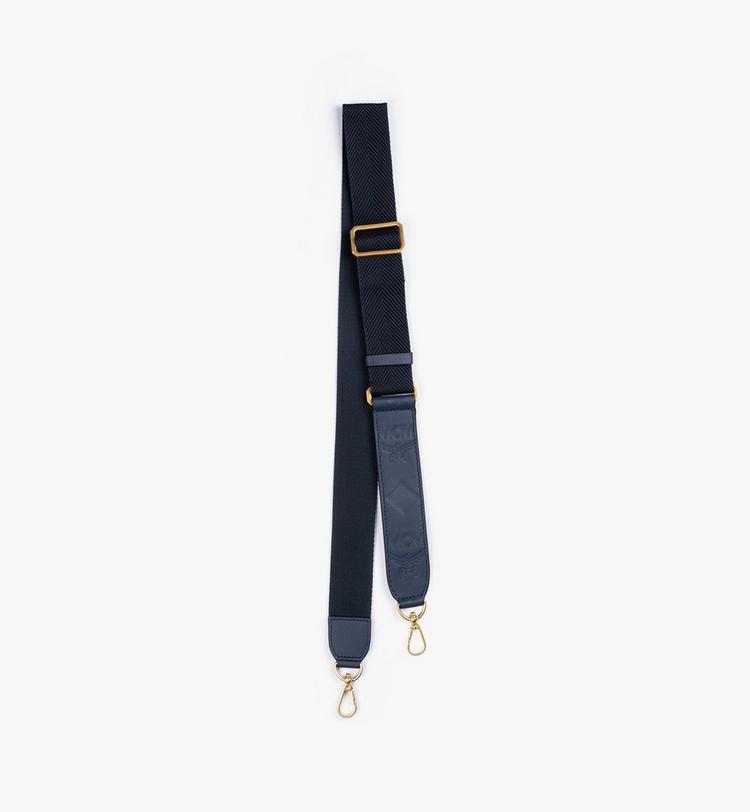 MCM Aren Webbing Shoulder Strap in Monogram Leather
