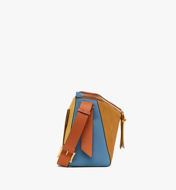 MCM Diamant 3D Shoulder Bag In Suede And Calf Leather