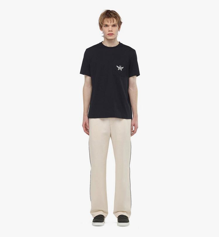 MCM Essential Logo Pocket T-Shirt In Organic Cotton