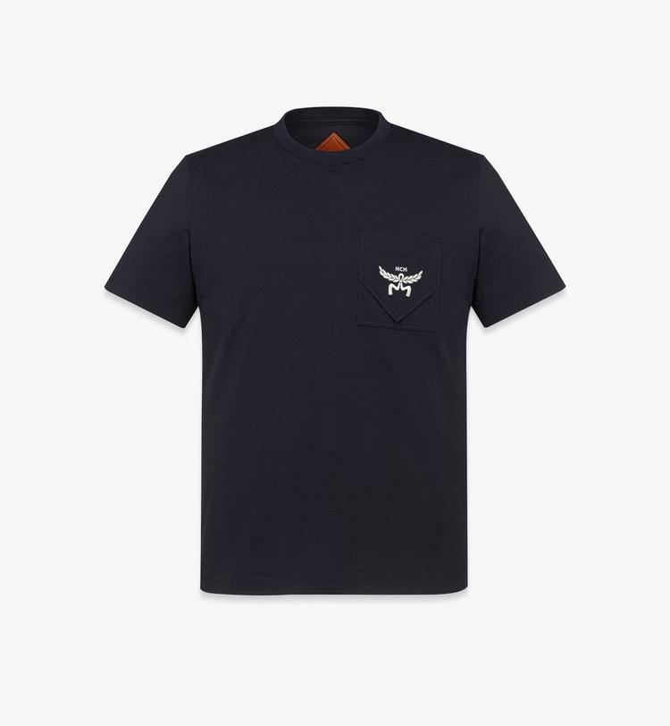MCM Essential Logo Pocket T-Shirt in Organic Cotton