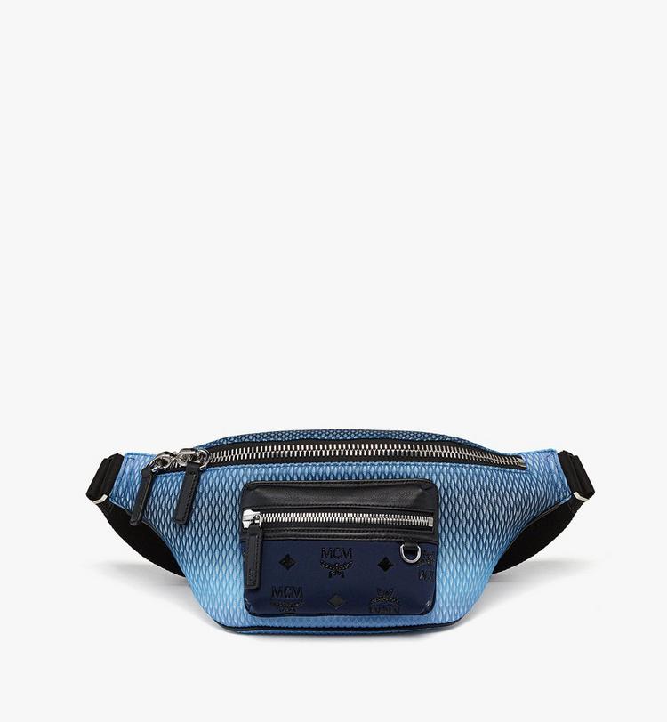 MCM Fursten Belt Bag in Gradation Mesh and Monogram Neoprene